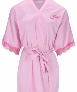 JUICY COUTURE PINK PETAL SATIN LACE KIMONO LINGERIE & NIGHTWEAR