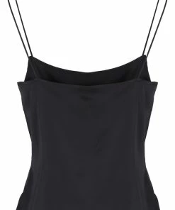 JUICY COUTURE BLACK SATIN DIAMANTE CAMI