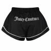 JUICY COUTURE BLACK SATIN PYJAMA SHORTS BOTTOMS