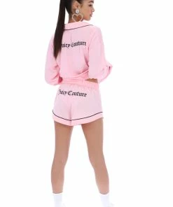 JUICY COUTURE ALMOND BLOSSOM SATIN PYJAMA SHORTS