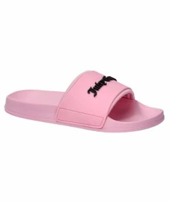 JUICY COUTURE ALMOND BLOSSOM EMBOSSED LOGO SLIDERS