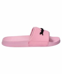JUICY COUTURE ALMOND BLOSSOM EMBOSSED LOGO SLIDERS
