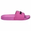 JUICY COUTURE FLURO PINK EMBOSSED LOGO SLIDERS