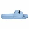 JUICY COUTURE POWDER BLUE EMBOSSED LOGO SLIDERS