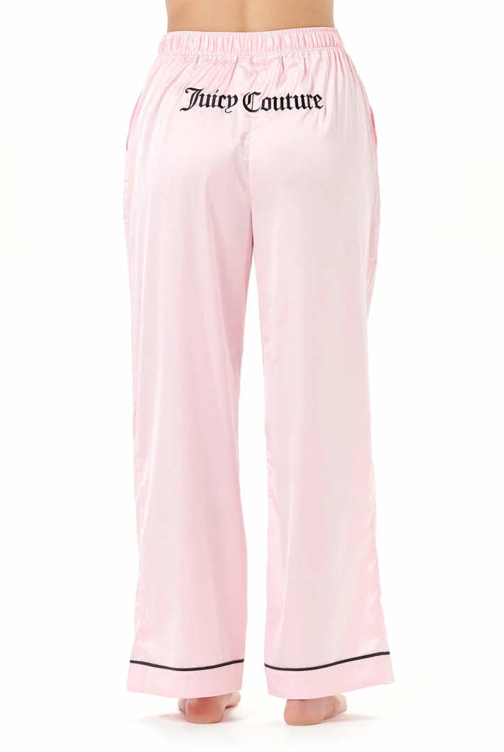 JUICY COUTURE ALMOND BLOSSOM SATIN PYJAMA TROUSERS