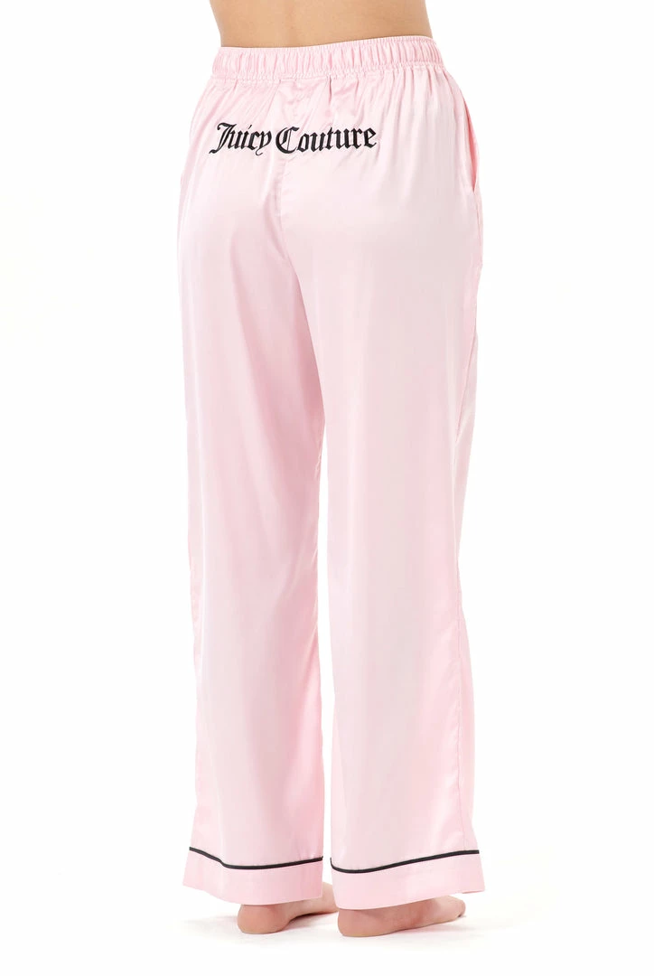 JUICY COUTURE ALMOND BLOSSOM SATIN PYJAMA TROUSERS