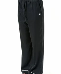 JUICY COUTURE BLACK SATIN PYJAMA TROUSERS BOTTOMS