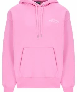JUICY COUTURE SACHET PINK RECYCLED FLEECE BOYFRIEND HOODIE NEW IN