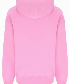 JUICY COUTURE SACHET PINK RECYCLED FLEECE BOYFRIEND HOODIE NEW IN