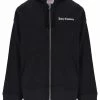 JUICY COUTURE BLACK GRAPHIC FLEECE BOYFRIEND ZIP HOODIE