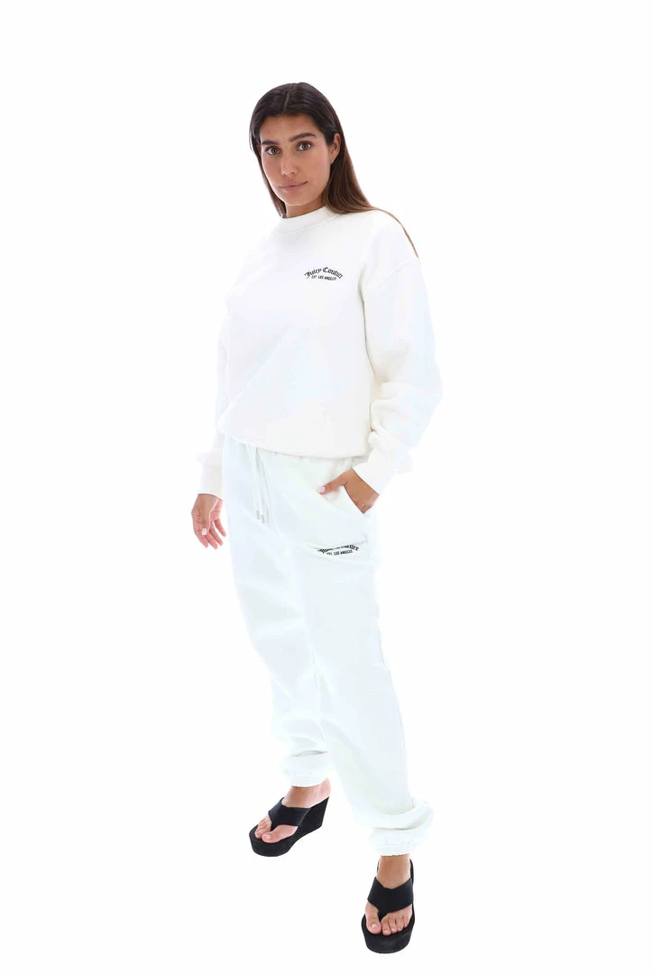JUICY COUTURE SUGAR SWIZZLE RECYCLED FLEECE CUFFED JOGGER