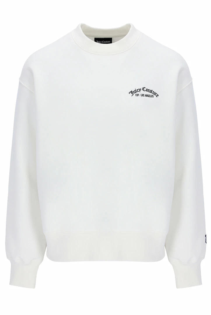 JUICY COUTURE SUGAR SWIZZLE RECYCLED FLEECE SWEATSHIRT NEW IN