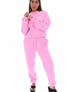 JUICY COUTURE SACHET PINK RECYCLED FLEECE CUFFED JOGGER NEW IN