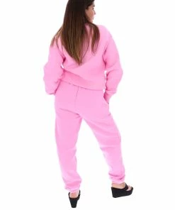 JUICY COUTURE SACHET PINK RECYCLED FLEECE CUFFED JOGGER NEW IN