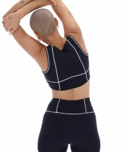 JUICY COUTURE BLACK INTERLOCK SPORT BRALETTE