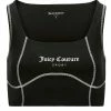 JUICY COUTURE BLACK INTERLOCK SPORT BRALETTE