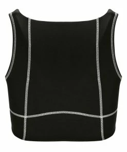 JUICY COUTURE BLACK INTERLOCK SPORT BRALETTE
