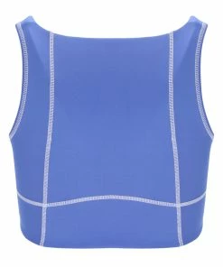 JUICY COUTURE BAJA BLUE INTERLOCK SPORT BRALETTE SPRING SUMMER'22 COLLECTION