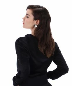 JUICY COUTURE BLACK CLASSIC VELOUR ROBERTSON HOODIE