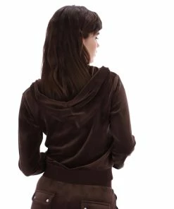 JUICY COUTURE TRACKSUITS JAVA CLASSIC VELOUR ROBERTSON HOODIE