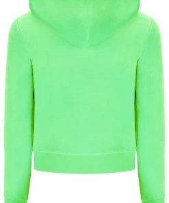 JUICY COUTURE SUMMER GREEN CLASSIC VELOUR ROBERTSON HOODIE