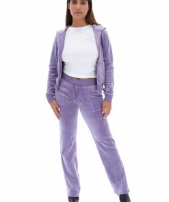 JUICY COUTURE DAYBREAK CLASSIC VELOUR DEL RAY POCKETED BOTTOMS NEW IN