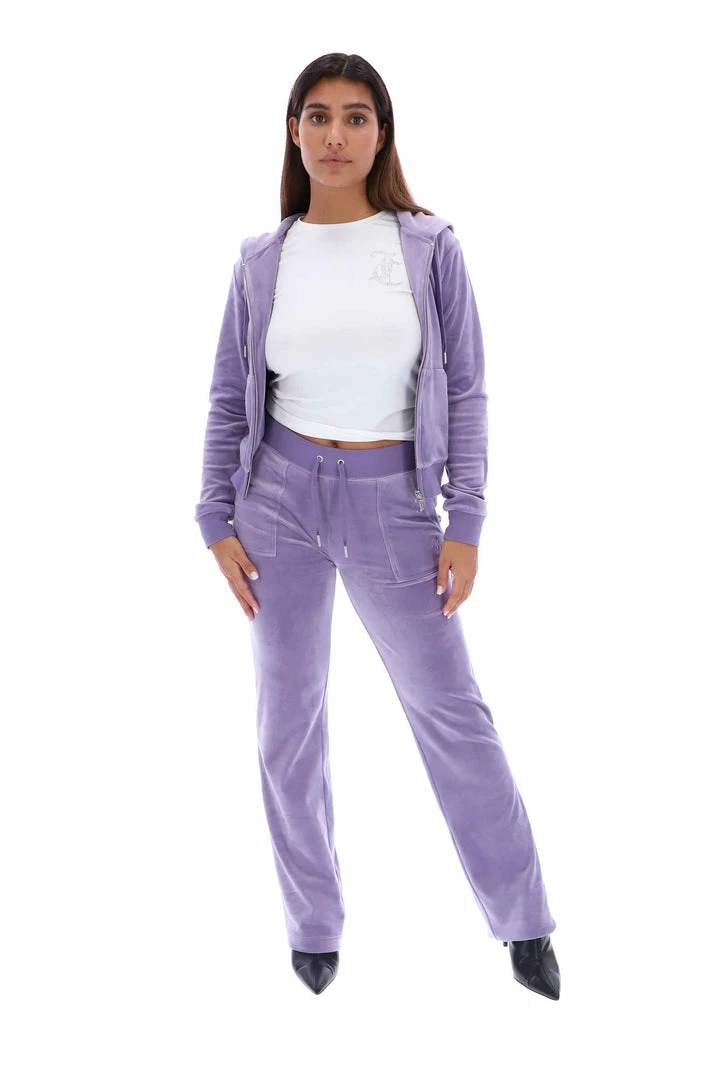 JUICY COUTURE DAYBREAK CLASSIC VELOUR DEL RAY POCKETED BOTTOMS NEW IN