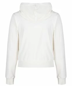 JUICY COUTURE SPRING SUMMER'22 COLLECTION CREAM CLASSIC VELOUR ROBERTSON HOODIE