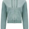 JUICY COUTURE TRACKSUITS CHINOIS GREEN CLASSIC VELOUR ROBERTSON HOODIE
