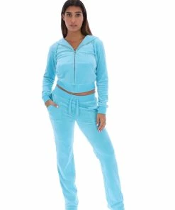 JUICY COUTURE NEW IN PETIT FOUR CLASSIC VELOUR ROBERTSON HOODIE