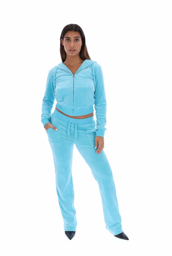 JUICY COUTURE NEW IN PETIT FOUR CLASSIC VELOUR ROBERTSON HOODIE