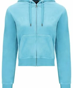 JUICY COUTURE NEW IN PETIT FOUR CLASSIC VELOUR ROBERTSON HOODIE