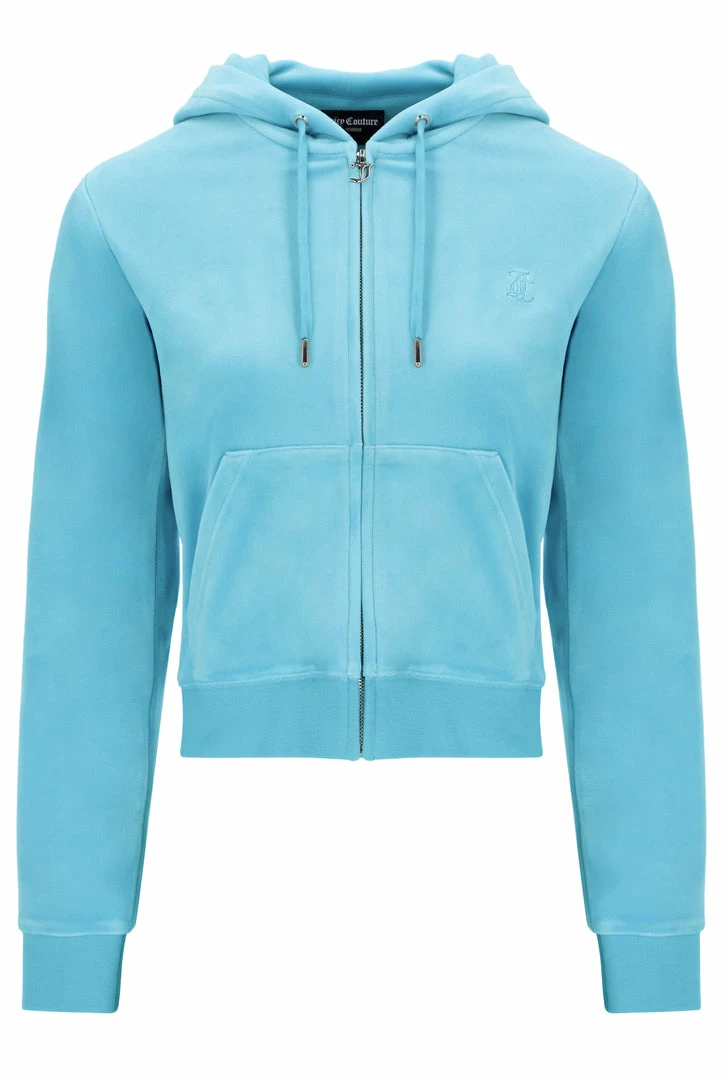 JUICY COUTURE NEW IN PETIT FOUR CLASSIC VELOUR ROBERTSON HOODIE