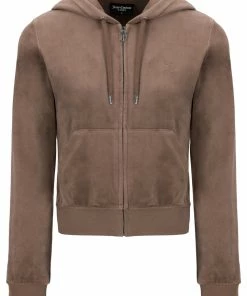 JUICY COUTURE SPRING SUMMER '22 COLLECTION ACORN CLASSIC VELOUR ROBERTSON HOODIE