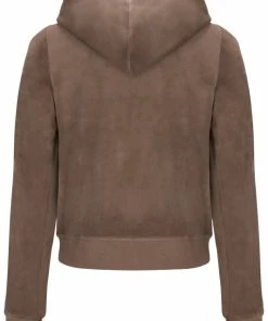 JUICY COUTURE SPRING SUMMER'22 COLLECTION ACORN CLASSIC VELOUR ROBERTSON HOODIE