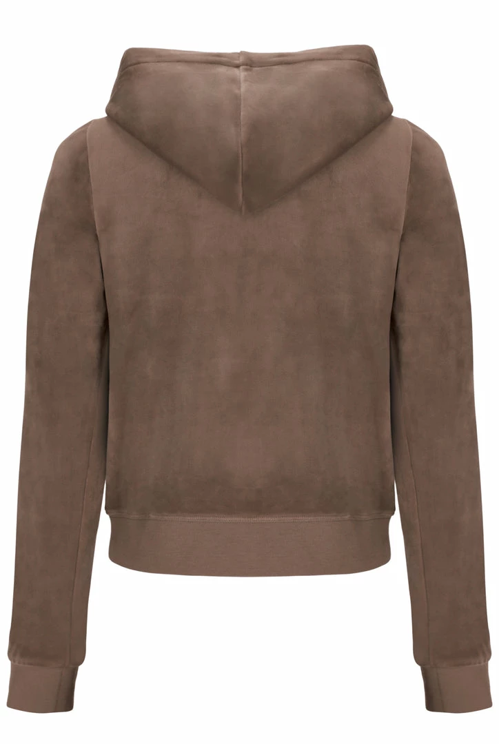 JUICY COUTURE SPRING SUMMER '22 COLLECTION ACORN CLASSIC VELOUR ROBERTSON HOODIE