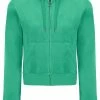 JUICY COUTURE SPRING SUMMER '22 COLLECTION GUMDROP GREEN CLASSIC VELOUR ROBERTSON HOODIE