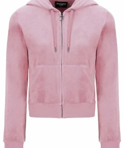 JUICY COUTURE SPRING SUMMER '22 COLLECTION KEEPSAKE LILAC CLASSIC VELOUR ROBERTSON HOODIE