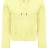 JUICY COUTURE SPRING SUMMER '22 COLLECTION YELLOW PEAR CLASSIC VELOUR ROBERTSON HOODIE