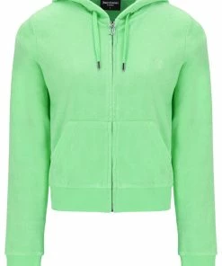 JUICY COUTURE MINT TERRY TOWELLING ROBERTSON HOODIE