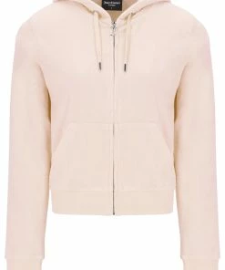 JUICY COUTURE BRAZILIAN SAND TERRY TOWELLING ROBERTSON HOODIE