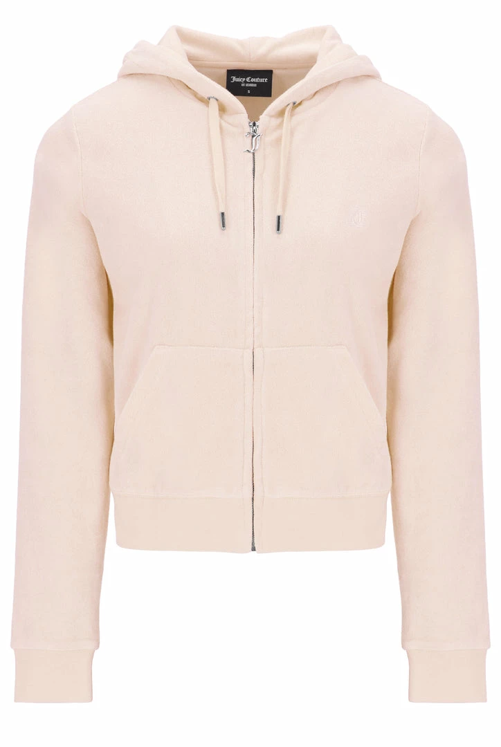 JUICY COUTURE BRAZILIAN SAND TERRY TOWELLING ROBERTSON HOODIE