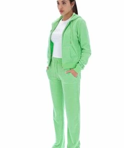JUICY COUTURE MINT TERRY TOWELLING ROBERTSON HOODIE