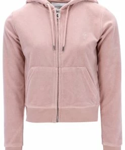 JUICY COUTURE TRACKSUITS SHADOW GREY TERRY TOWELLING ROBERTSON HOODIE