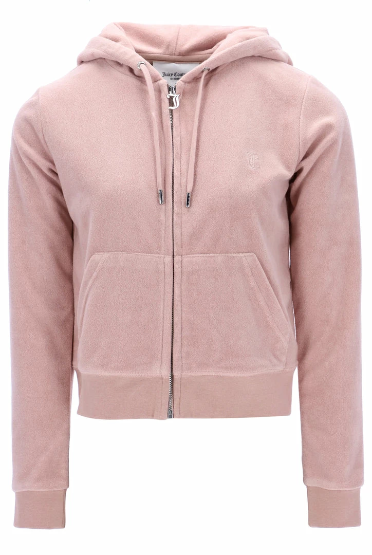 JUICY COUTURE TRACKSUITS SHADOW GREY TERRY TOWELLING ROBERTSON HOODIE