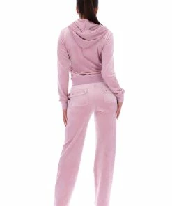 JUICY COUTURE KEEPSAKE LILAC CLASSIC VELOUR DEL RAY POCKETED BOTTOMS