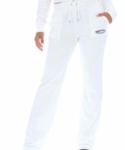 JUICY COUTURE SUGAR SWIZZLE RECYCLED VELOUR POCKETED BOTTOMS NEW IN