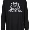 JUICY COUTURE BLACK LONG SLEEVE RODEO GRAPHIC TEE