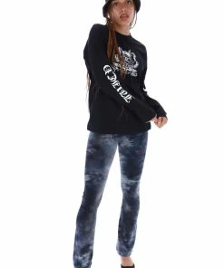 JUICY COUTURE BLACK LONG SLEEVE RODEO GRAPHIC TEE