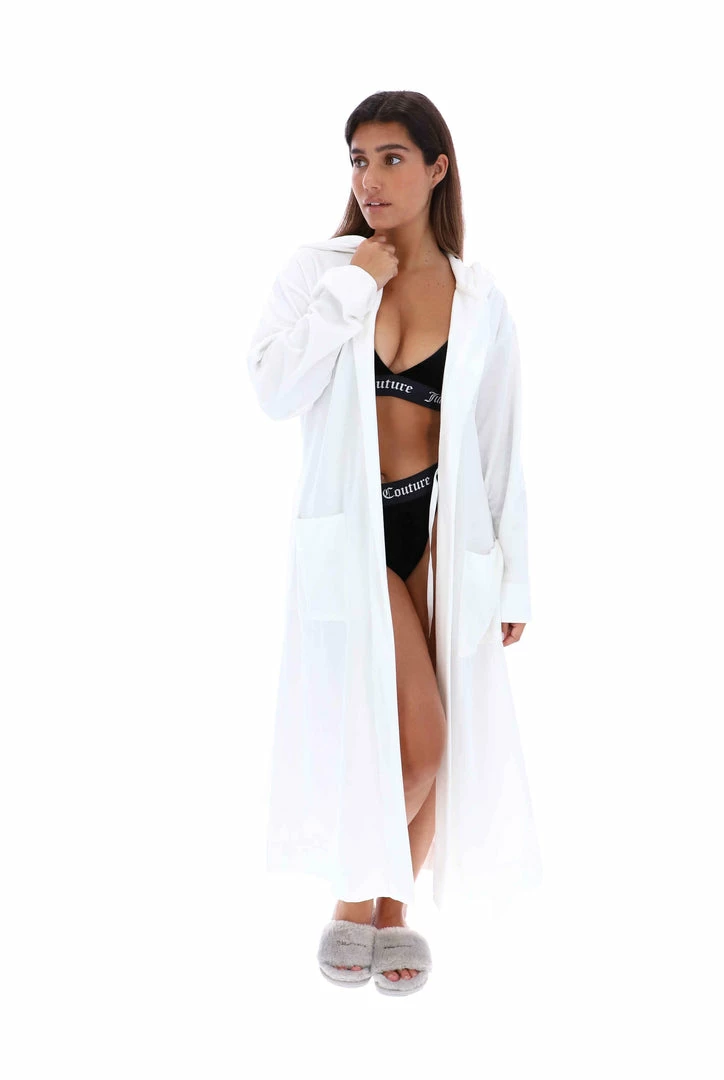 JUICY COUTURE SUGAR SWIZZLE COTTON LOUNGE ROBE NEW IN